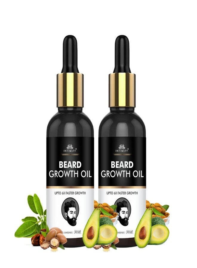INTIMIFY Beard Growth Oil Serum For Men 30 ml (Pack of 2) - Image 1